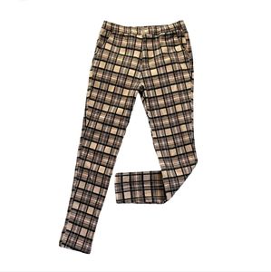 Urban Outfitters Pants Womens Medium M Tatran Plaid High Rise Elastic Waist Punk